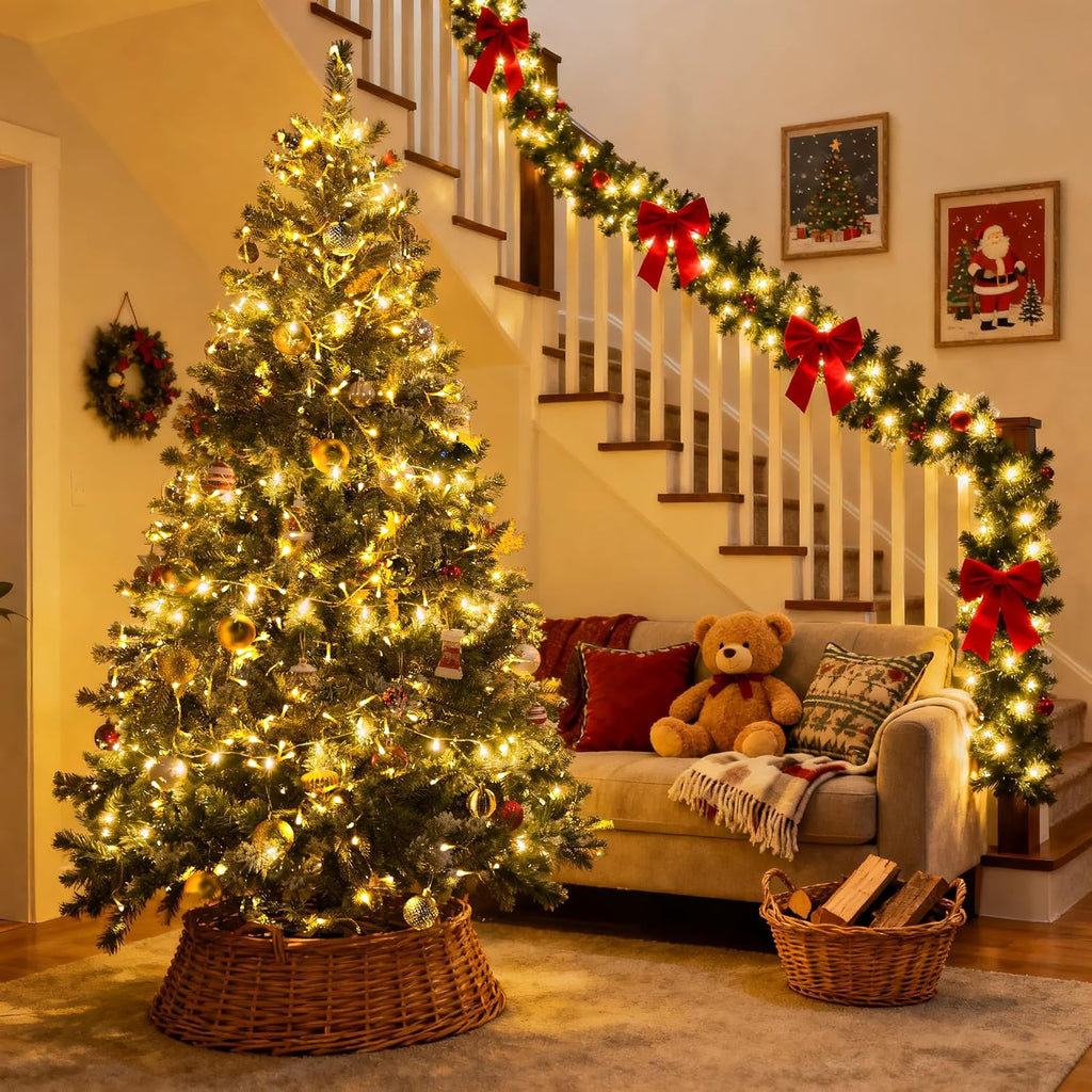 JMEXSUSS 4Pack Christmas String Lights Battery Operated with Remote Control