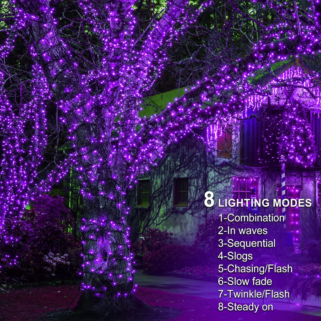 kemooie 300 LED Halloween Lights Waterproof, 99 FT String Lights with Timer