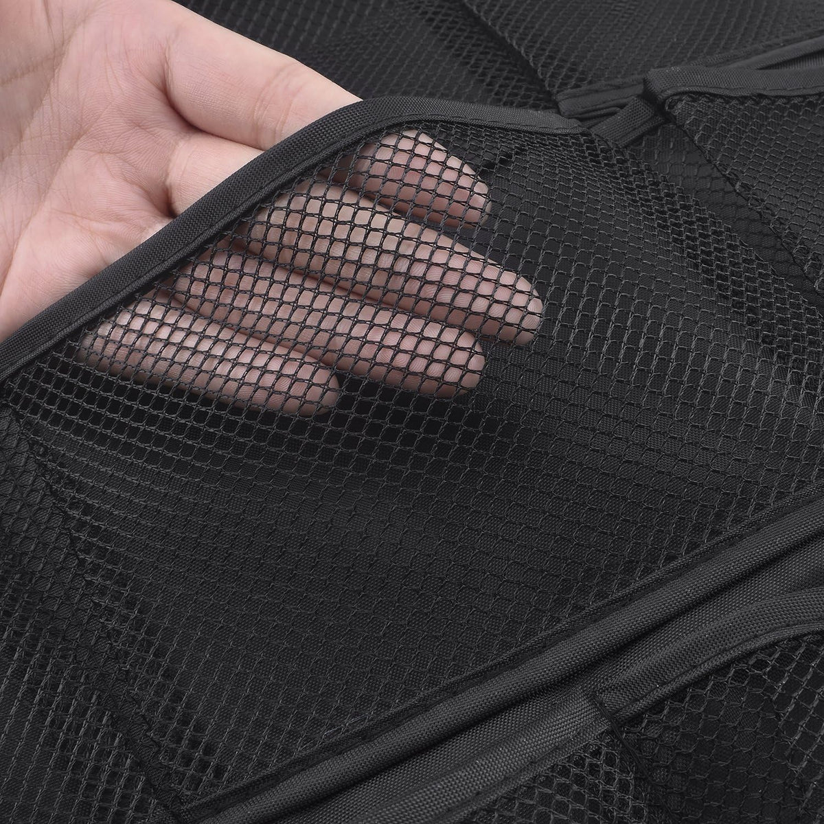 Oxford Hanging Closet Organizer for Underwear, Stocking, Bra and Sock, Dual-Sided Space Saving Storage Holder with 42 Pockets