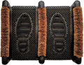 NINAMAR Mud Scrubber Rubber Brush Mat - Scrub & Scrape Muddy Shoes - 1 Pack