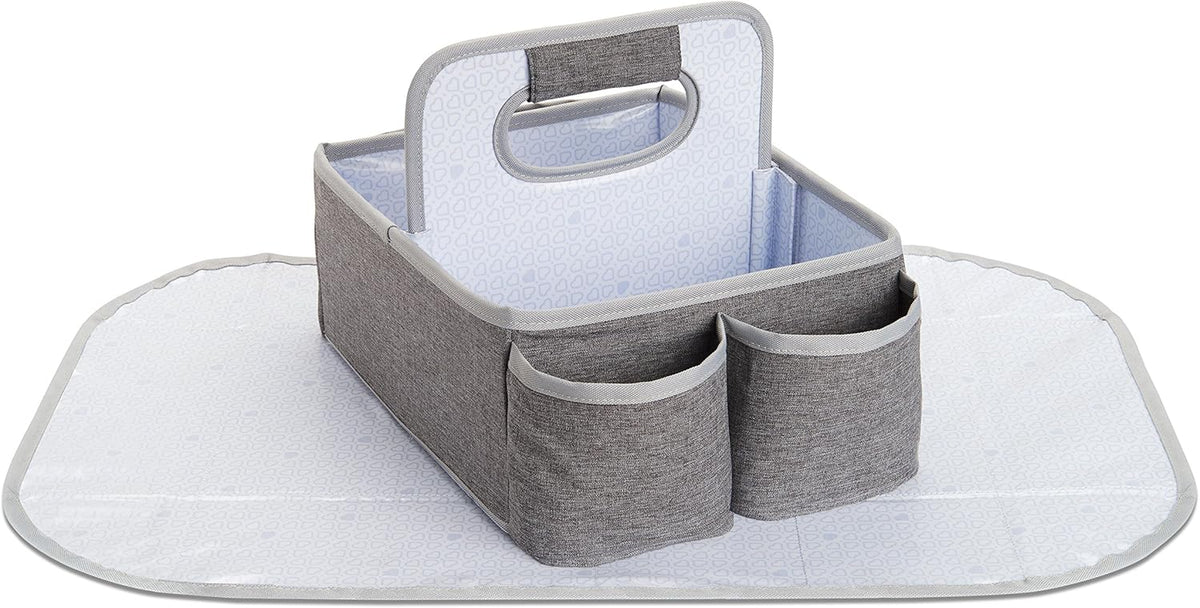 Munchkin® Portable Diaper Caddy Organizer, Grey 1 Count (Pack of 4)