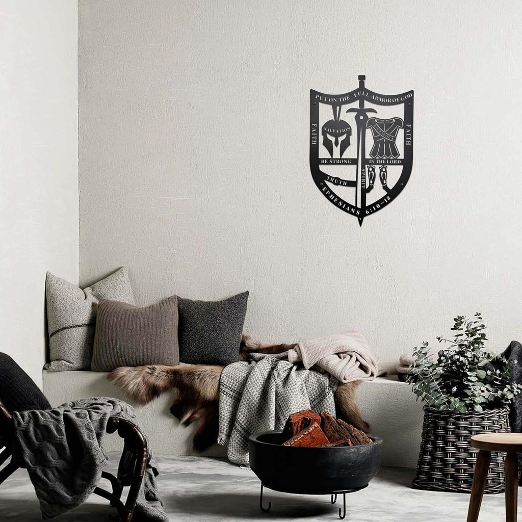 Prmstp Metal Armor Of God Wall Art, Religious Christian Decor And Gift