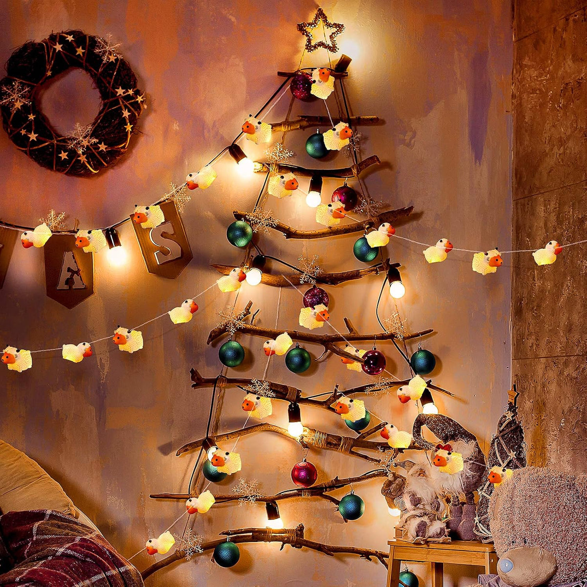 AceList Children's Kids Room Cute Animal Painted Little Sheep 10 LED String Lights for Holiday Lights Wall Window Tree Decorative Lights Party Yard & Garden Kids Bedroom Living-Room Dorm Decor