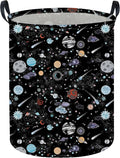 Moon and Stars Laundry hamper Baby Laundry Hamper Collapsible Canvas Waterproof Storage Bin for Kids Clothes Organizer Basket Clothes hamper Star Room Decor(Moon)