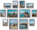 Vittanly 12 Pack Picture Frames Collage Wall Decor, Grey
