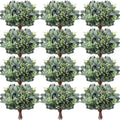 Janinka 100 Pcs Artificial Seeded Eucalyptus Stems Mixed Greenery