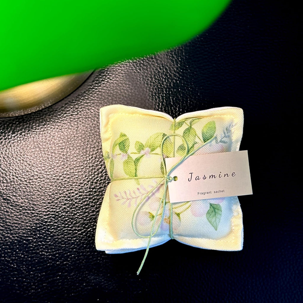 AUCUDA 4 Pack Jasmine Sachet Bags for Drawers and Closets, Scented Packets