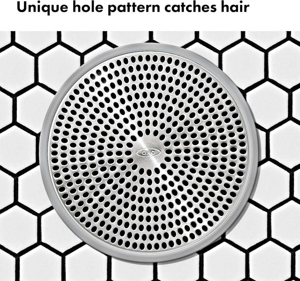 OXO Good Grips Shower Stall Drain Protector, 2 Pack