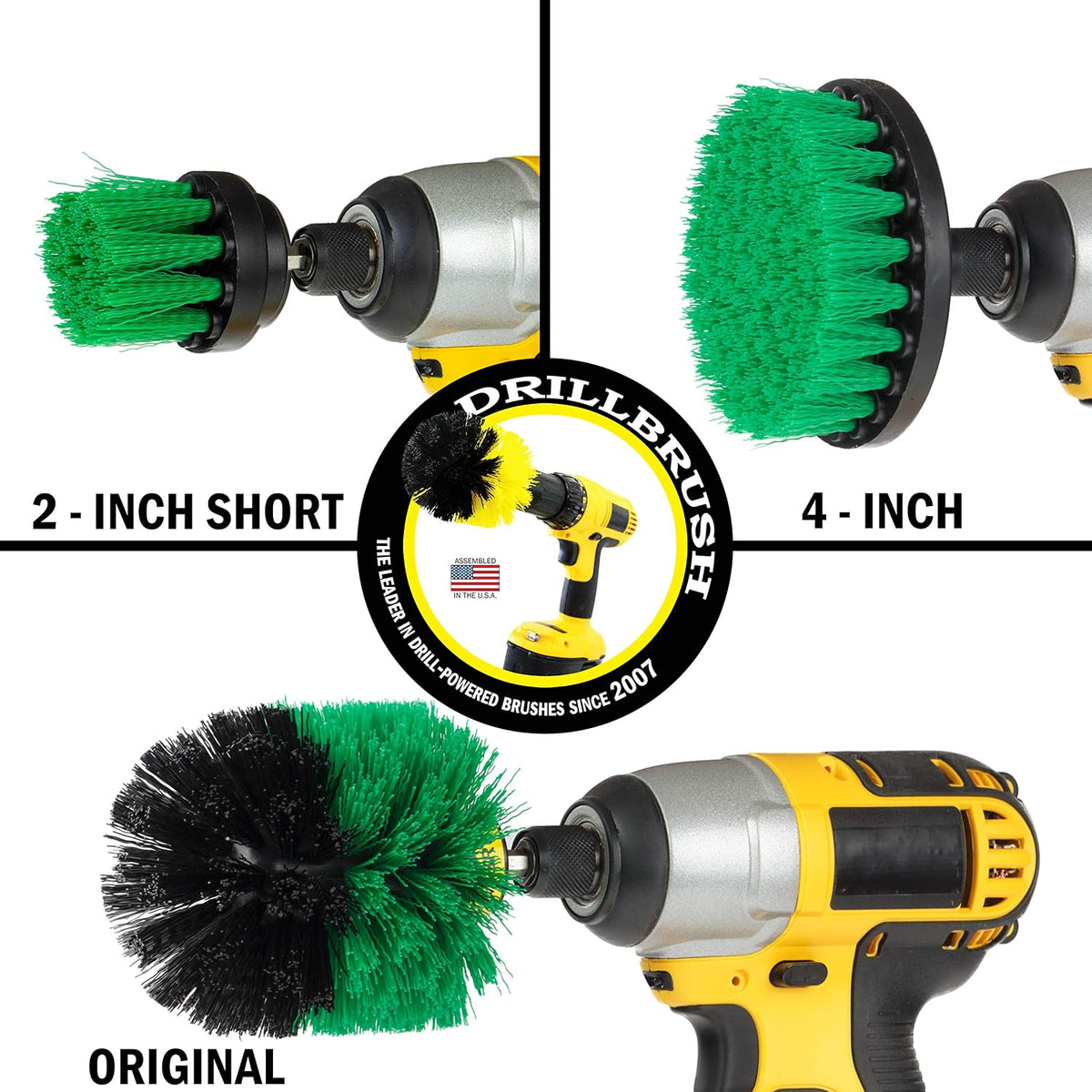 Drill Brush Attachment - Oven Scrubbing Brush Set - Air Fryer Cleaning Tool