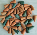 Hosley Backflow Assorted Fragrance Incense Cones 240 Pack, Full Moon, Dragon's Blood, Myrrh, Frankincense. Perfect for Home, Meditation & Aromatherapy, Bathroom Setting.