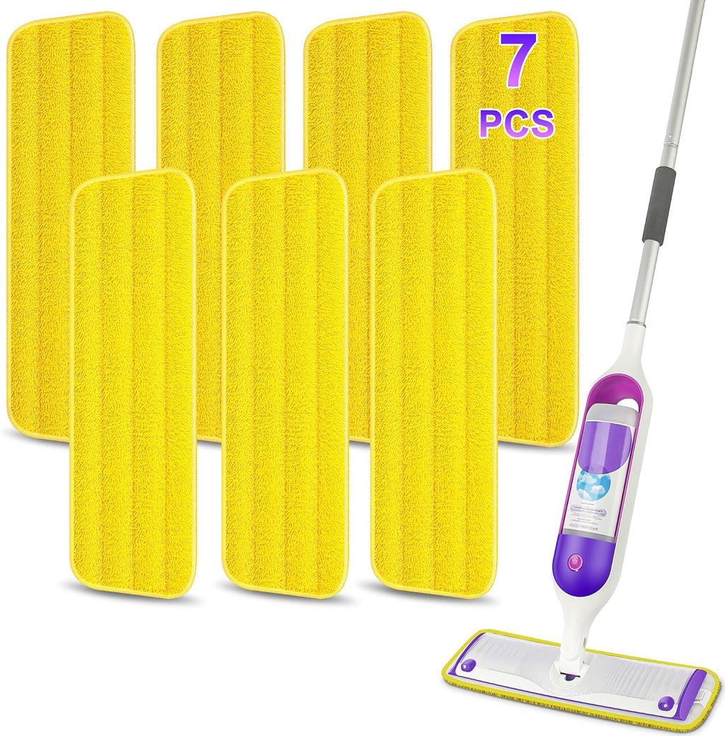 Washable Mop Pads for Swiffer PowerMop: Microfiber Wet Mops Refills 7 Pack