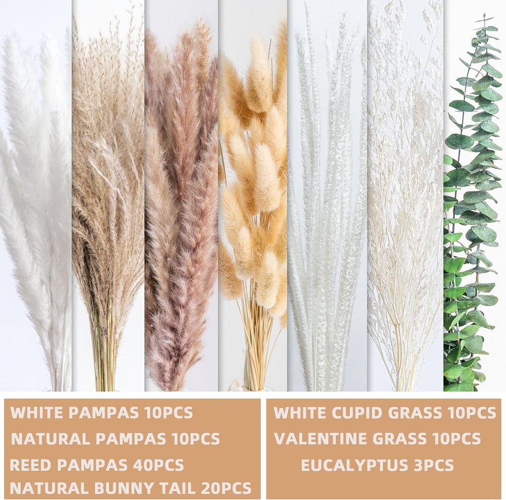 Boho Decor Pampas Grass and Eucalyptus Bouquet