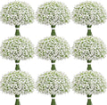 Elyum Babys Breath Artificial Flowers, 60 Pcs Baby Breath Flowers Fake Bulk