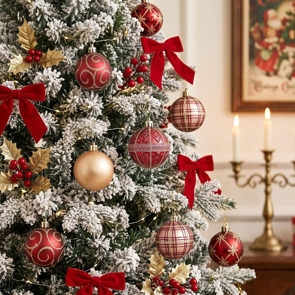 Valery Madelyn 35ct Christmas Tree Decorations Ball Ornaments 2.36 Inches