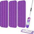 3 Pack Reusable Mop Pads Compatible with Swiffer PowerMop, Wood Floor Pads Microfiber Mop Replacement Refills Machine Washable for All Floor Surfaces