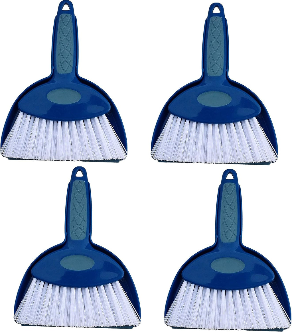 Hefty and Durable Small Hand Broom with Snap-on Dust Pan, Available in Various Package Quantities (4)