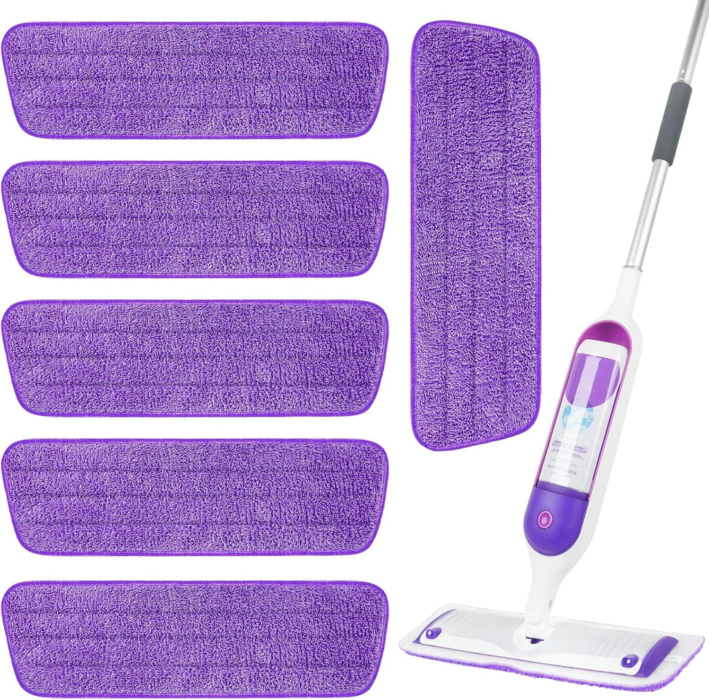 Microfiber Mop Pads 6 Pack for Swiffer PowerMop 13-15 Inch Washable