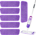 Microfiber Mop Pads 6 Pack for Swiffer PowerMop 13-15 Inch Washable