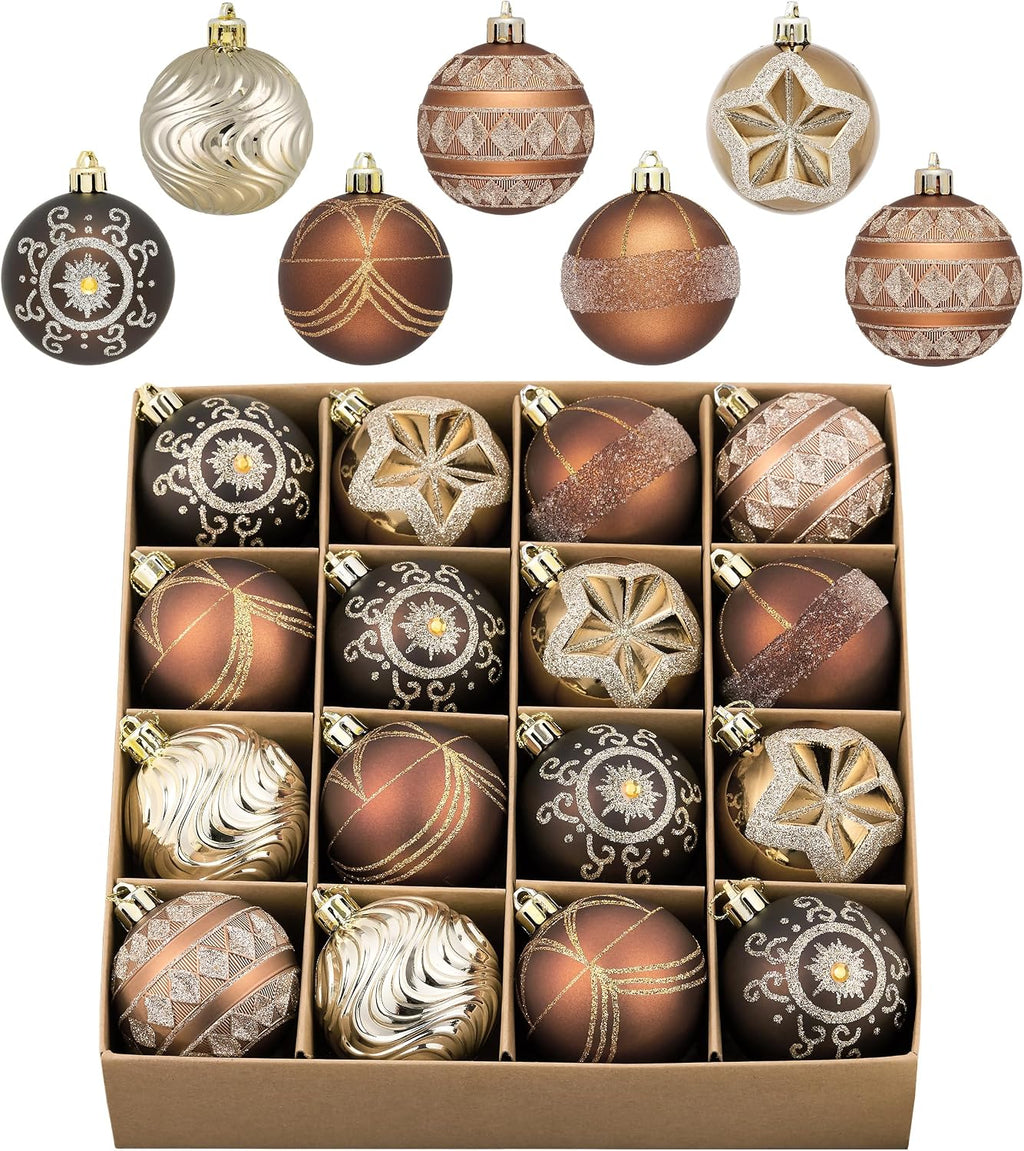 Valery Madelyn 16ct Christmas Tree Decorations Ball Ornaments 2.36 Inches