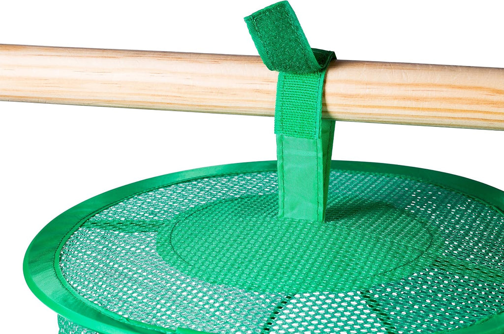 Handy Laundry 5-Shelf Storage Organizer - 12" X 59" - Hang in Your Children's Room or Closet - Fun Way to Organize Kids Toys or Store Gloves, Hats and Mittens - Attaches Easily to Any Rod (Green)