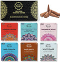Raajsee Natural Incense Cones,6 Pack Mixed Scents Gift Pack 15 pc Each (90 Total), Insense Cones Variety Pack, 100% Organic Non Toxic Natural - Hand Rolled Free from Chemicals (Pack 2)