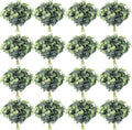 Tigeen 100 Pcs Artificial Eucalyptus Stems Tall 11.8 Inch Tall