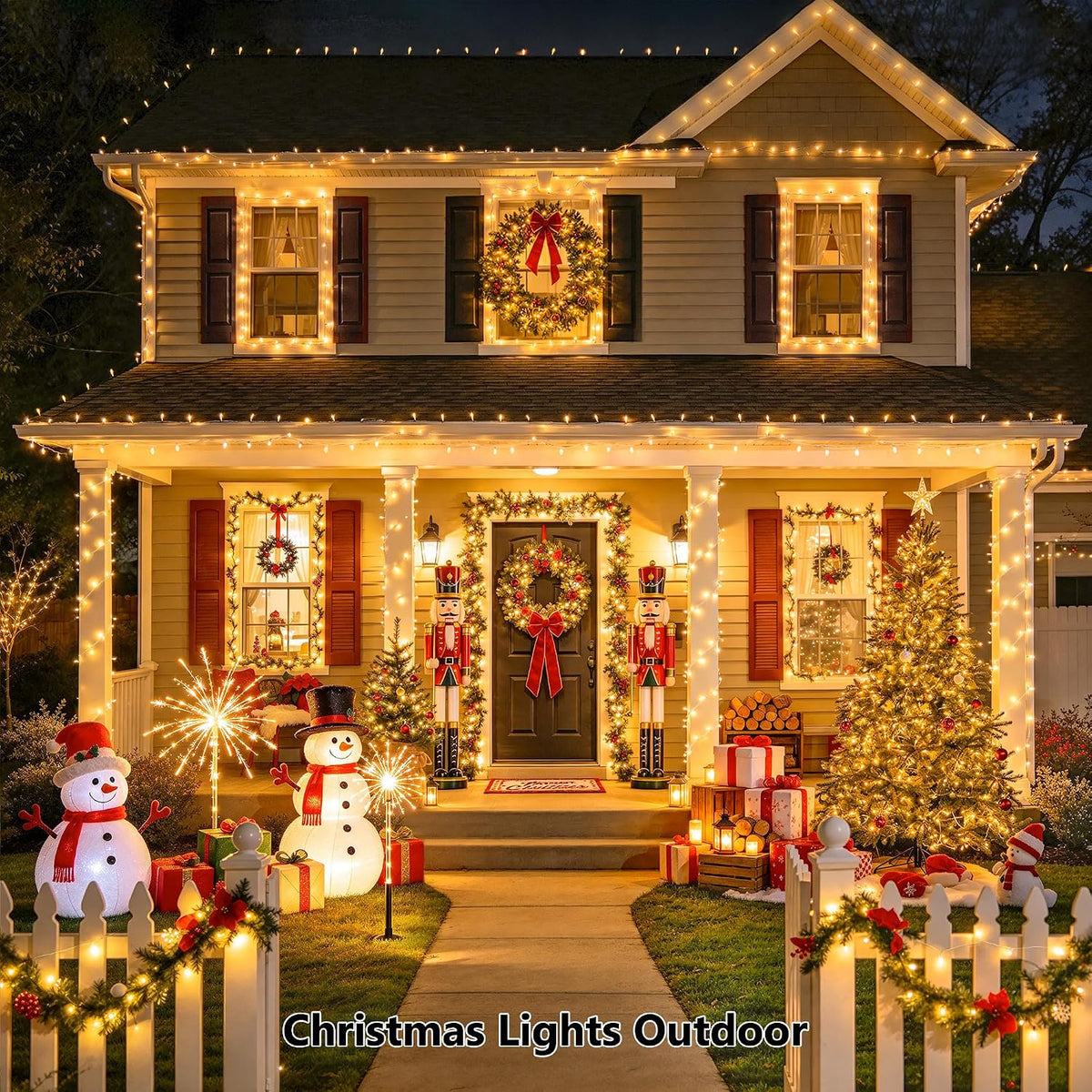 JMEXSUSS 200 LED Christmas Lights Outdoor Indoor String Lights for Bedroom