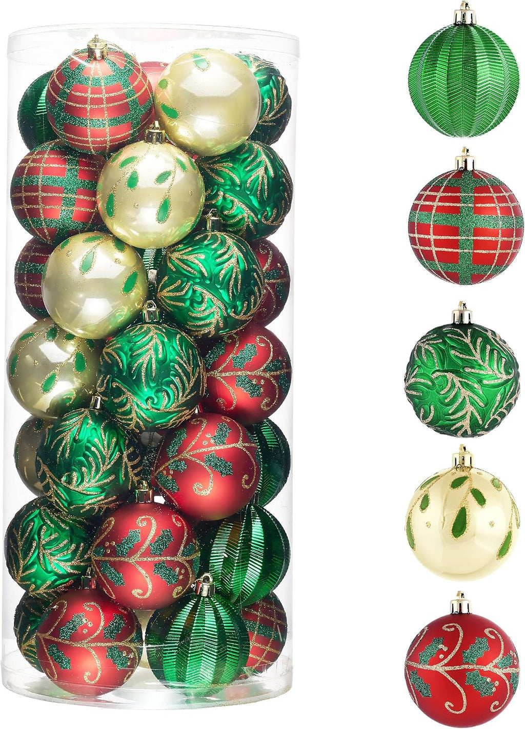 Valery Madelyn 35ct Christmas Tree Decorations Ball Ornaments 2.76 Inches