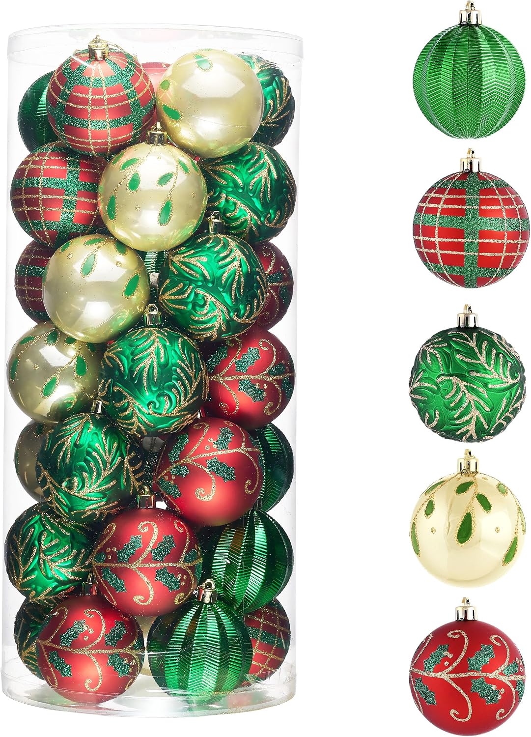 Valery Madelyn 35ct Christmas Tree Decorations Ball Ornaments 2.76 Inches