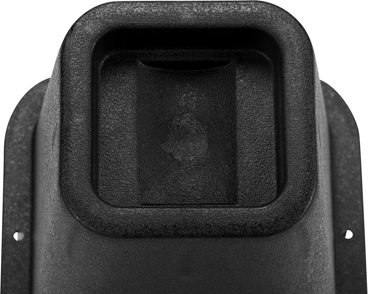 Simplify 6 Inch Bed Riser | Pack of 4 | Bed & Furniture Lifter Wheel Grooves | Under-Bed Storage | Bedroom & Dorm | Black