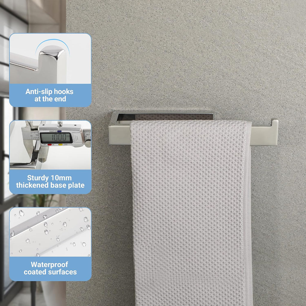 Sayayo Bathroom Hand Towel Holder, Chrome Wall Mounted