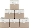 Patvingot 11-Inch Fabric Cube Storage Bins with Handles,6 Pack,Foldable
