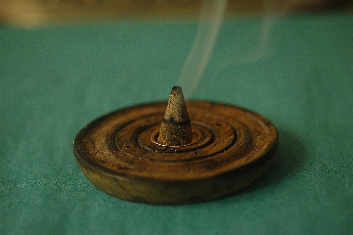 Pure Nag Champa 120 Incense Cones Bulk Pack - Intense Burst of Incense Smoke and Easier Ash Clean-Up Than Sticks