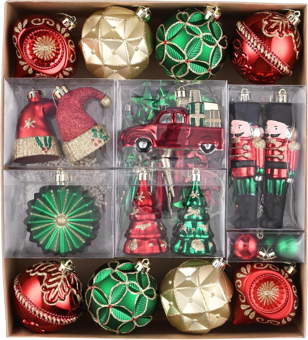 Valery Madelyn 80ct Christmas Tree Decorations Ball Ornaments Set