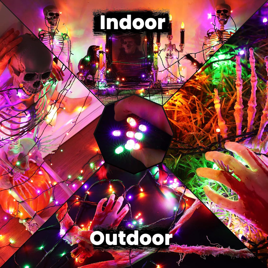Halloween Lights Indoor, 82ft 200 LED Halloween String Lights with 8 Modes