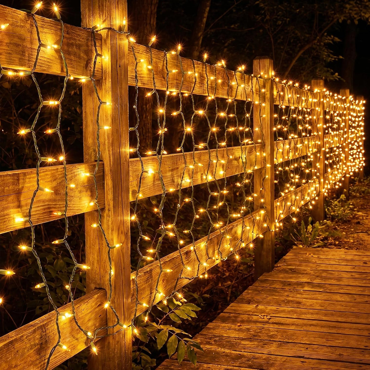BrizLabs Gold Christmas Lights 300 Count 69.6ft Incandescent String Lights