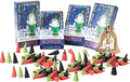 MaMeMi German Incense Cones Christmas Mix – Knox 4 Pack (96 Cones) for Smoker Houses & Figurines | Fir, Frankincense & Sandalwood | Gift Set with Wooden Ornament | Traditional Erzgebirge