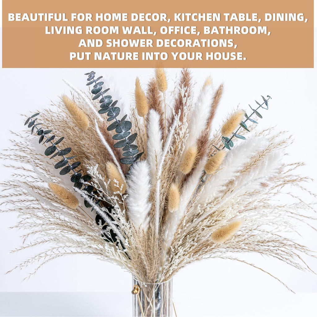 Boho Decor Pampas Grass and Eucalyptus Bouquet