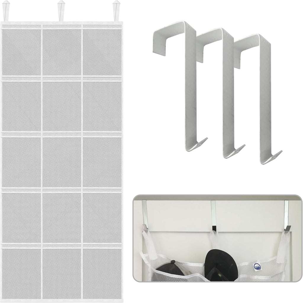 Cruise On Large Mesh Over-the-Door Hanging Organizer, 15 Pocket, 24x60 in