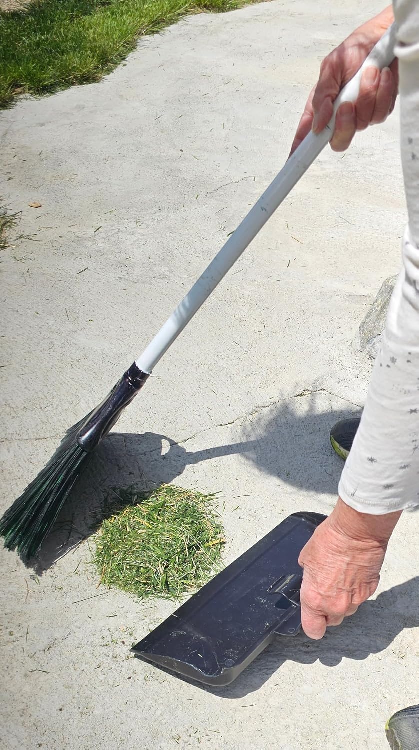 The BROOM BUDDY: A A Minimalist Dustpan. Snaps on, Stays on. A Small, Convenient, Lightweight Dustpan, Designed to Ride Along While Sweeping.