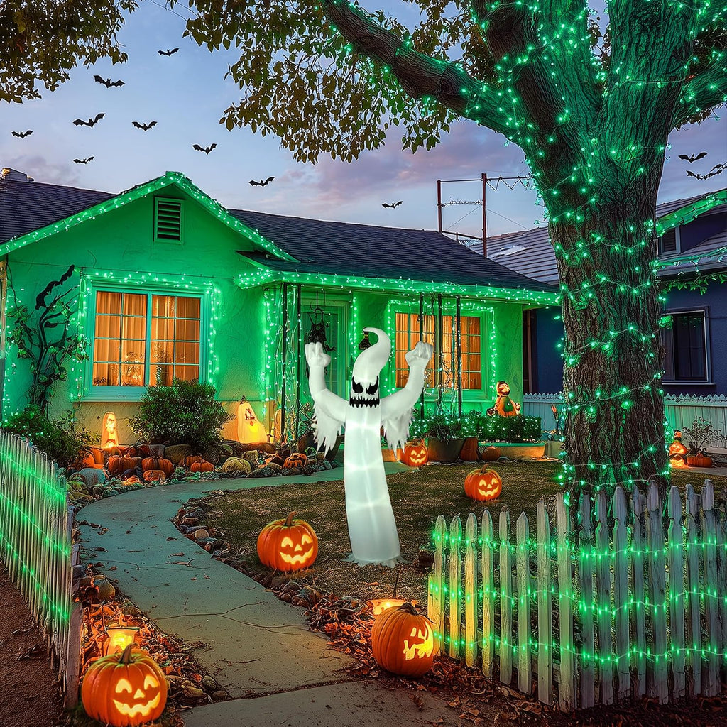 JMEXSUSS 200 LED Green Halloween Lights Indoor Outdoor Christmas Lights