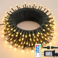 Hopolon Warm White Christmas Fairy String Lights, 33FT 100-LED with Remote