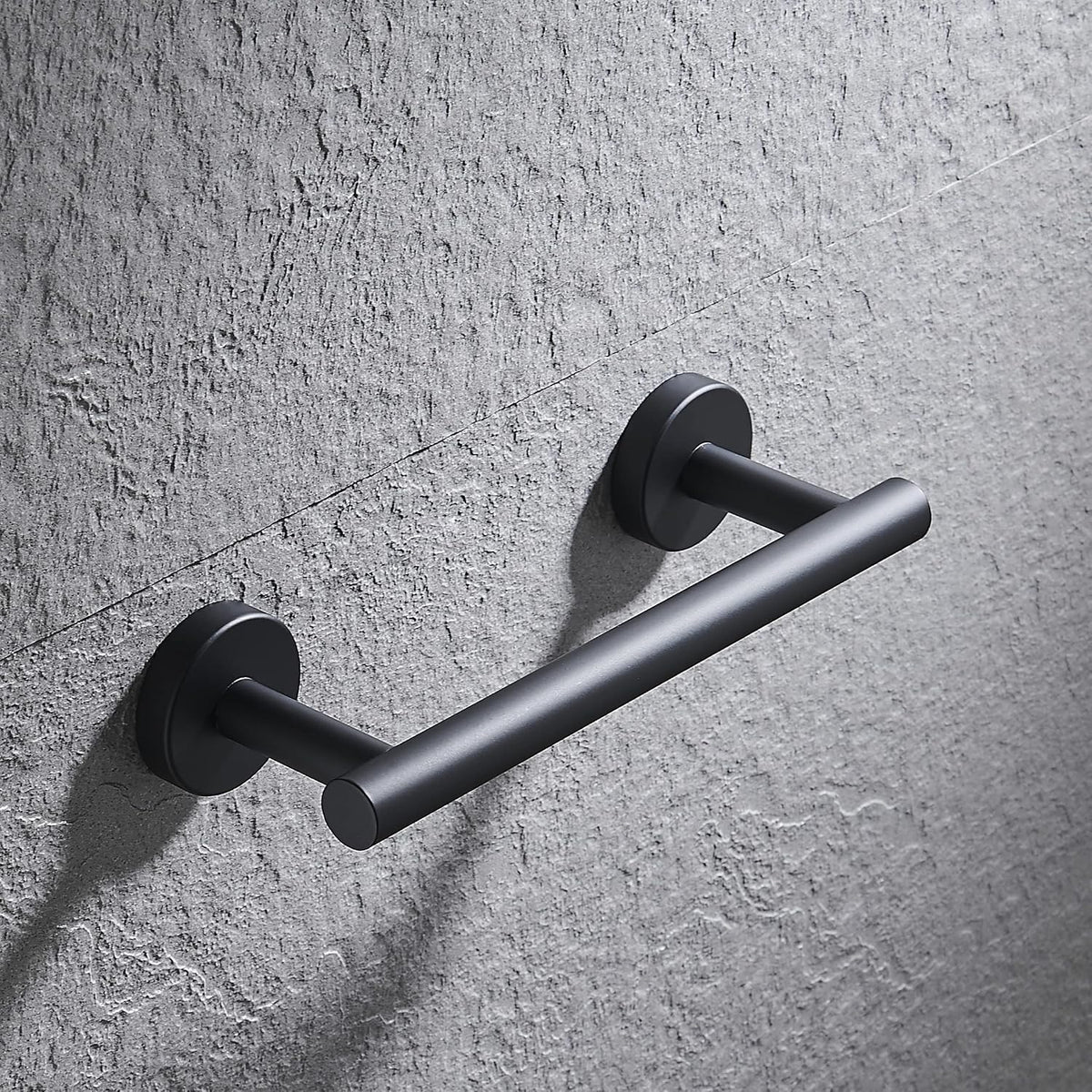 Hand Towel Holder for Bathroom Hardware Set, SUS304 Stainless Steel Towel Bar, 9-Inch Matte Black Bathroom Accessories Towel Rack, Wall Mounted.