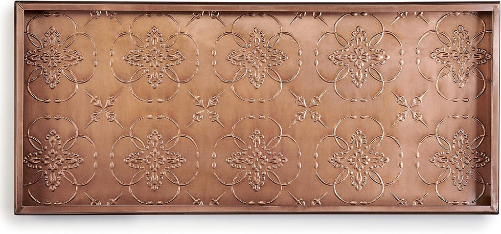 Good Directions 204VB Medallions Tray, Plants, Pet Bowls, and More Boots, Shoes, Storage, and More, Copper Large