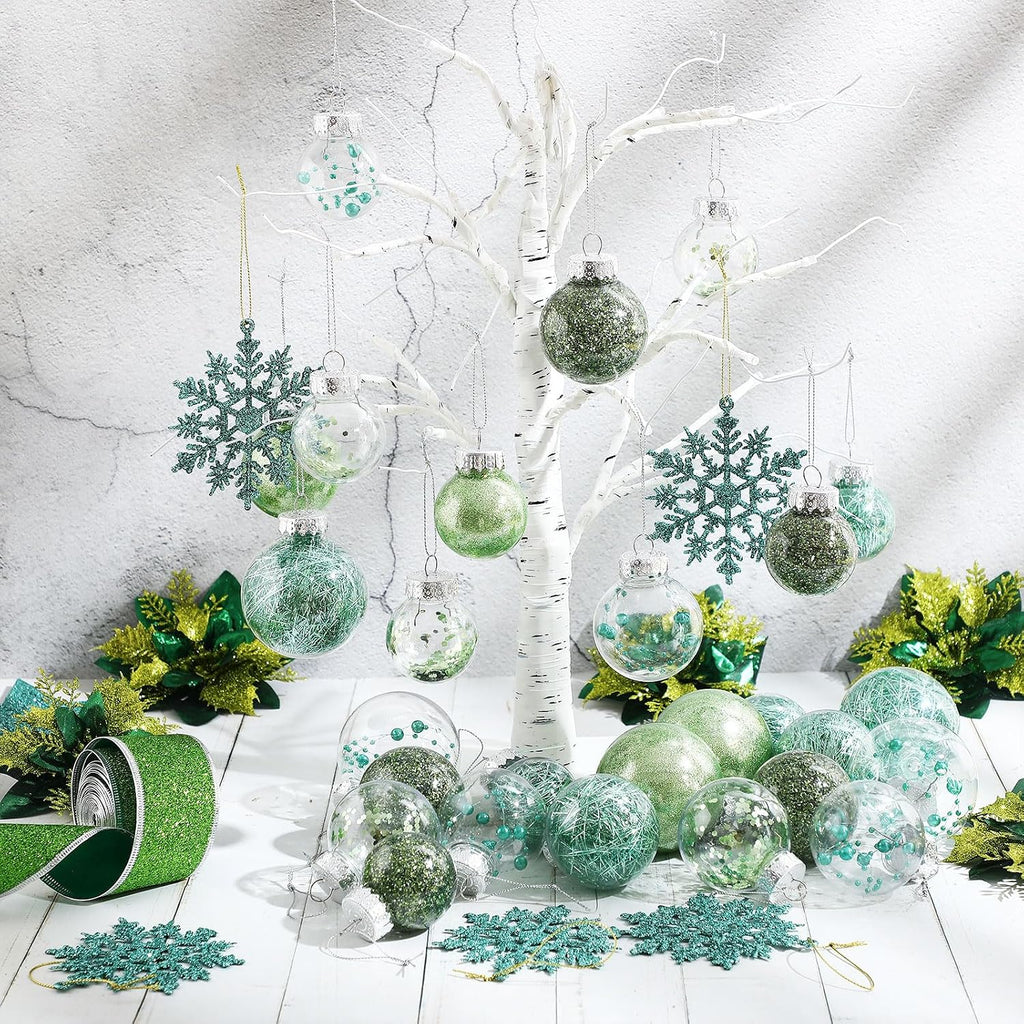 Jenaai Green 74 Pcs Christmas Ball Ornaments Tree Decorations