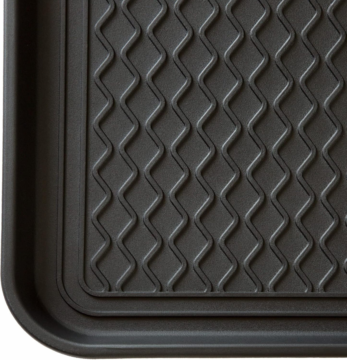 Stalwart All-Weather Outdoor or Indoor Boot Tray, Black