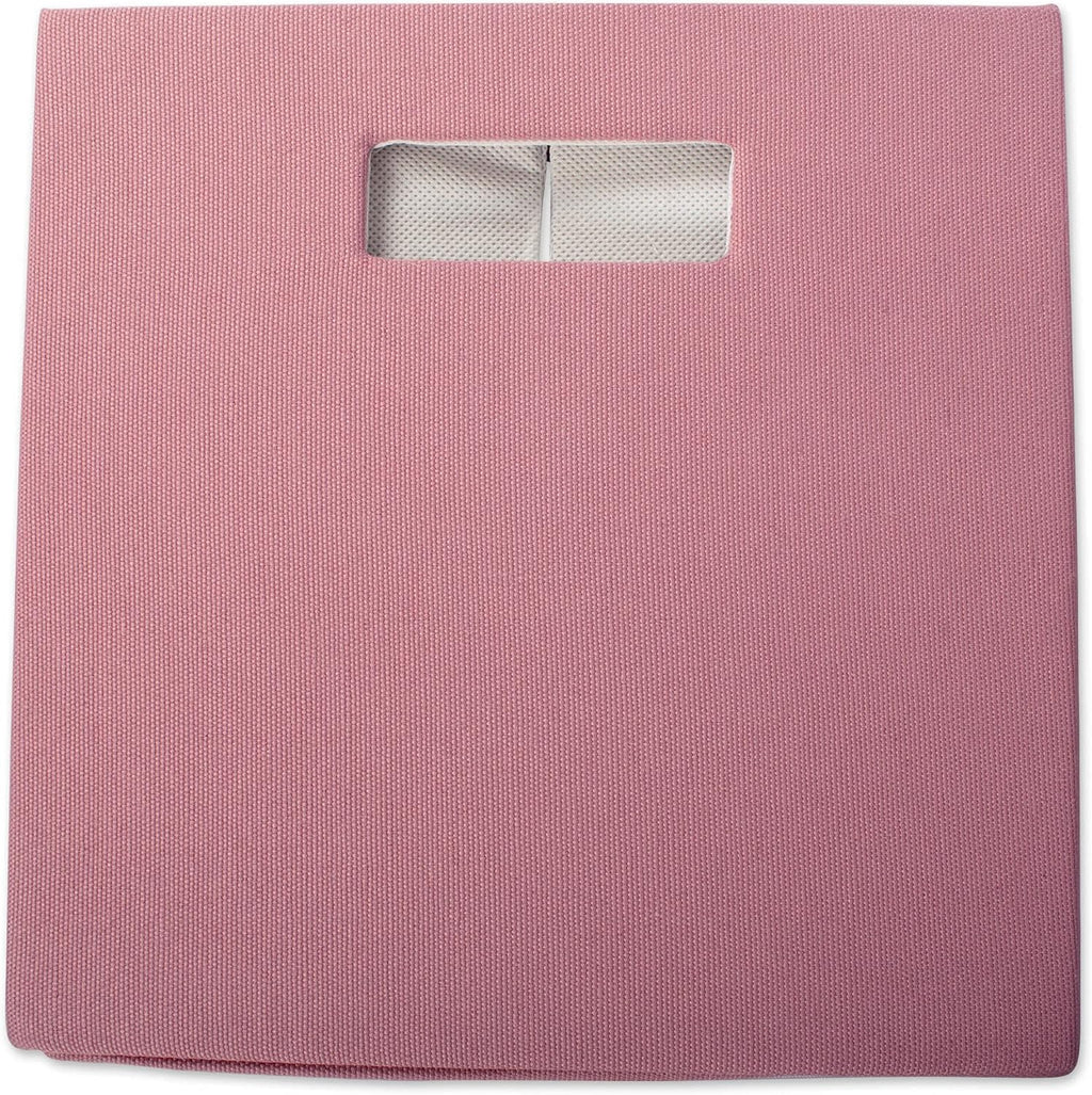 DII Fabric Storage Cube Organizer Bin 13x13x13 Foldable, Rose