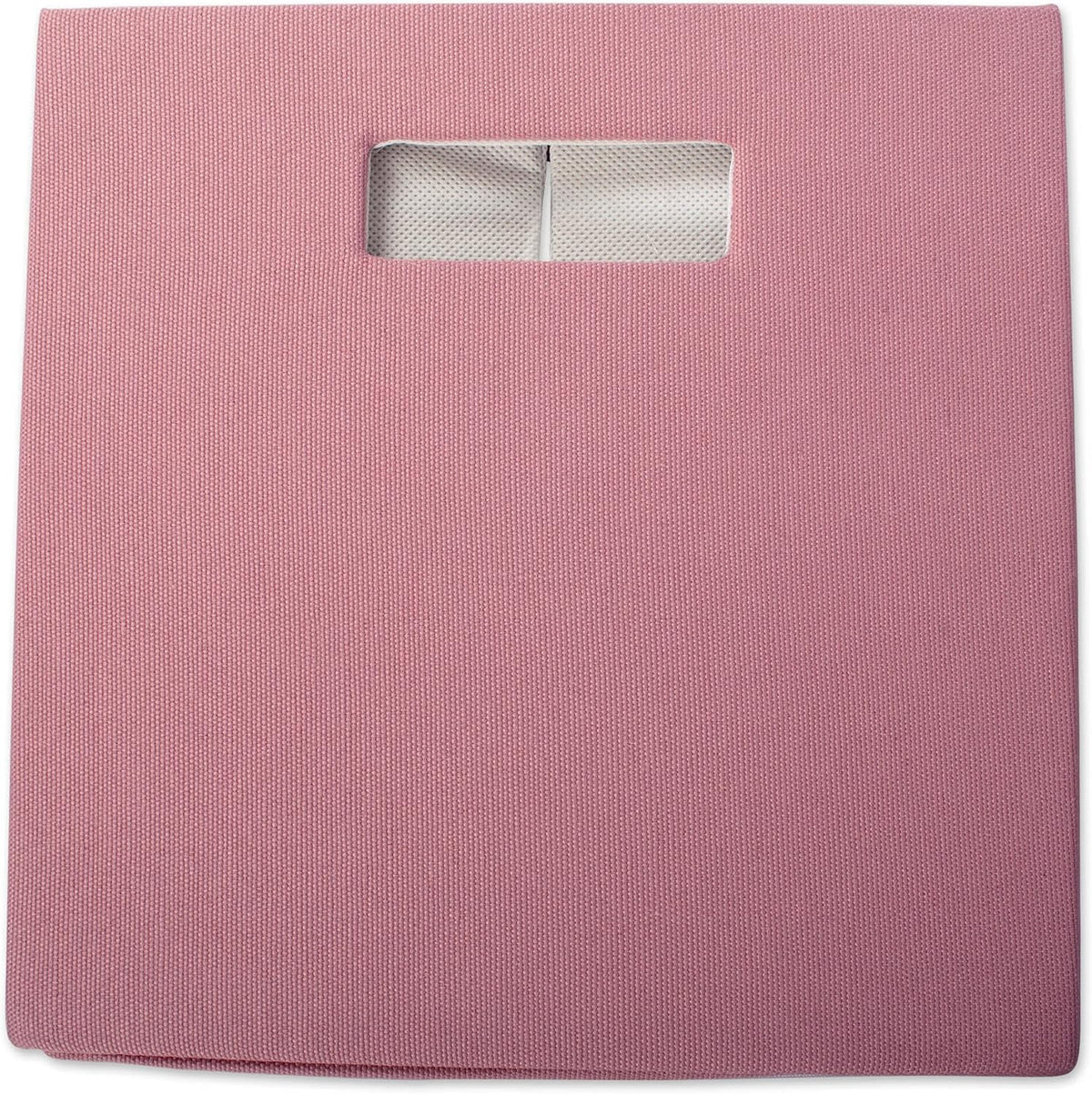 DII Fabric Storage Cube Organizer Bin 13x13x13 Foldable, Rose