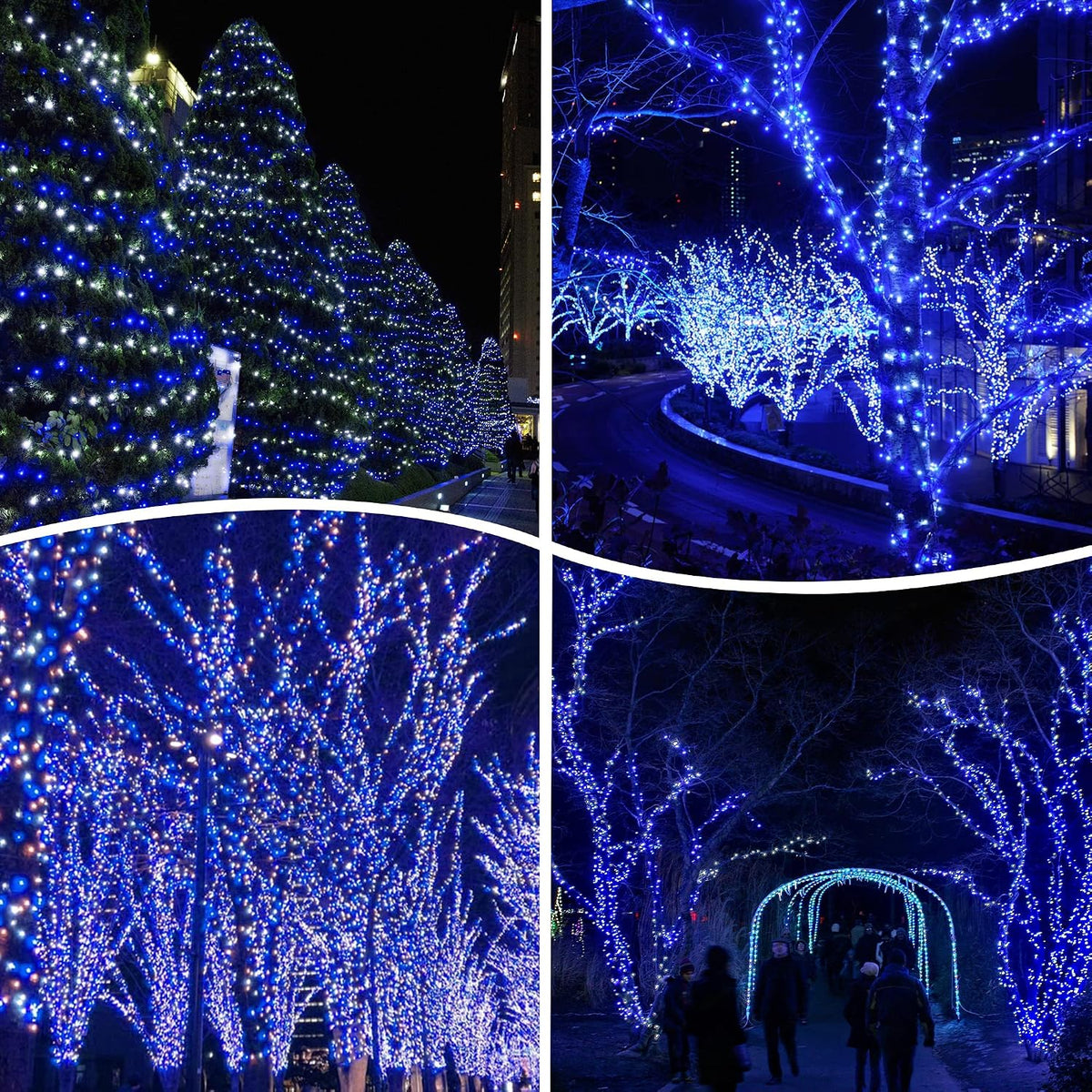 kemooie 500 LED Christmas Lights Outdoor, 164 FT String Lights Waterproof