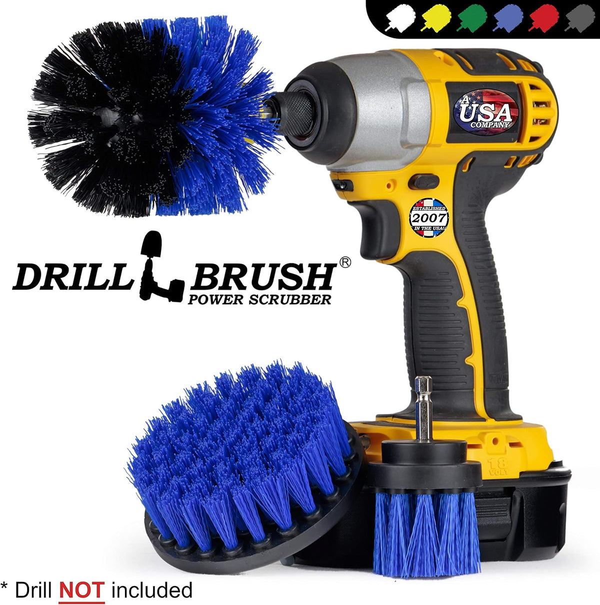 Drill Brush - Drill Brush Attachment - Drill Brush Power Scrubber